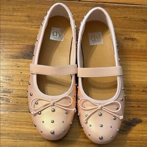 DV by Dolce Vita Kids Light Pink Studded Flats